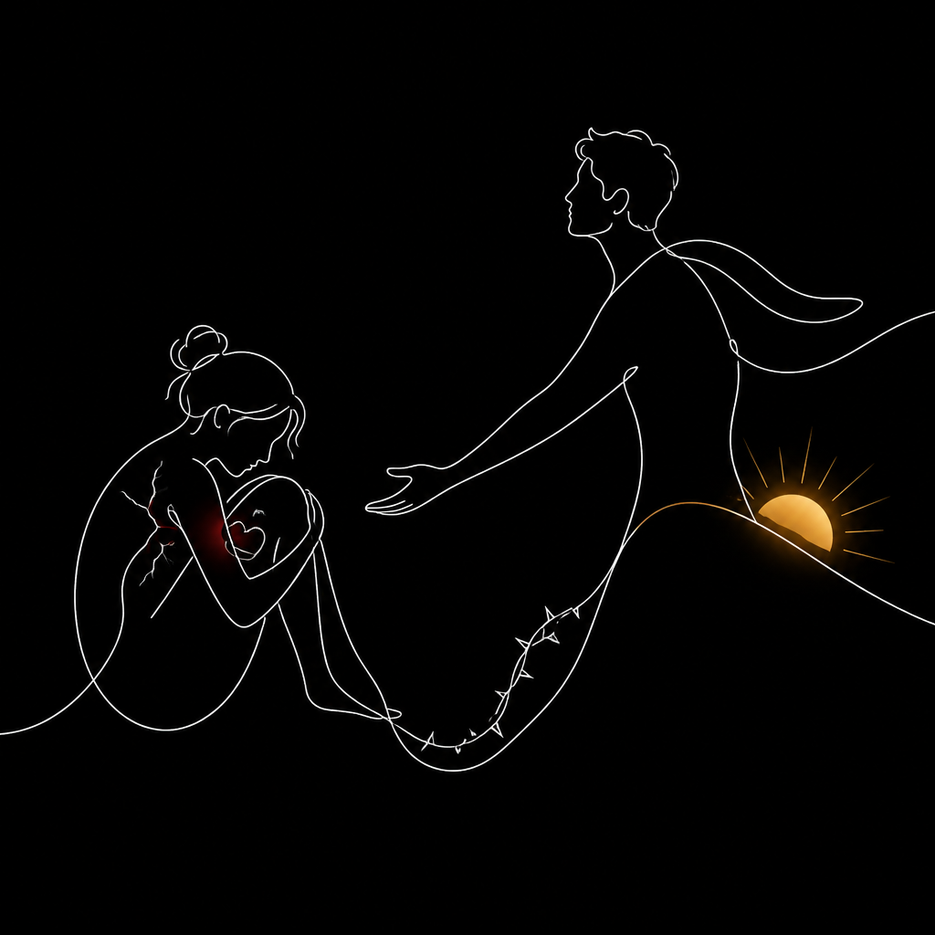 Ilustração da reflexão Não existe felicidade sem coragem