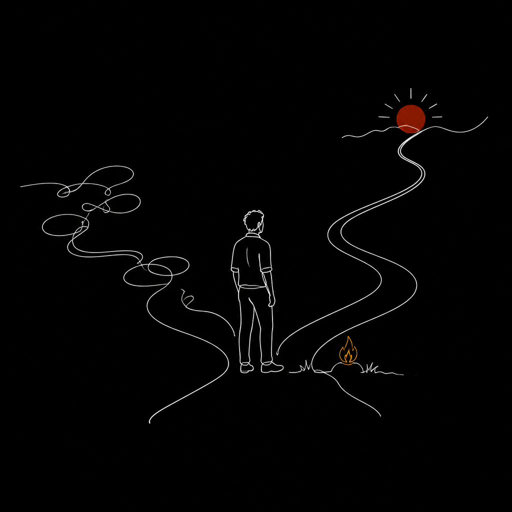 Ilustração da reflexão Eu sou maluco