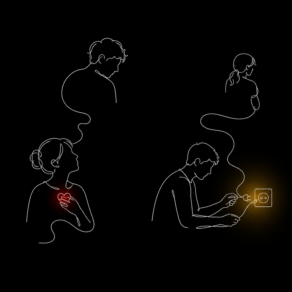 Ilustração da reflexão Utilidade não é amor