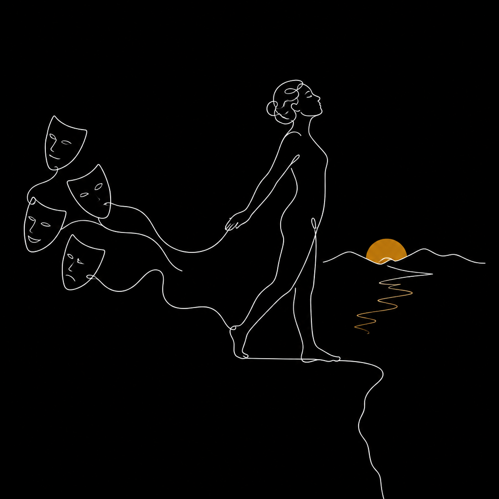 Ilustração da reflexão Ser feliz ou estar feliz?